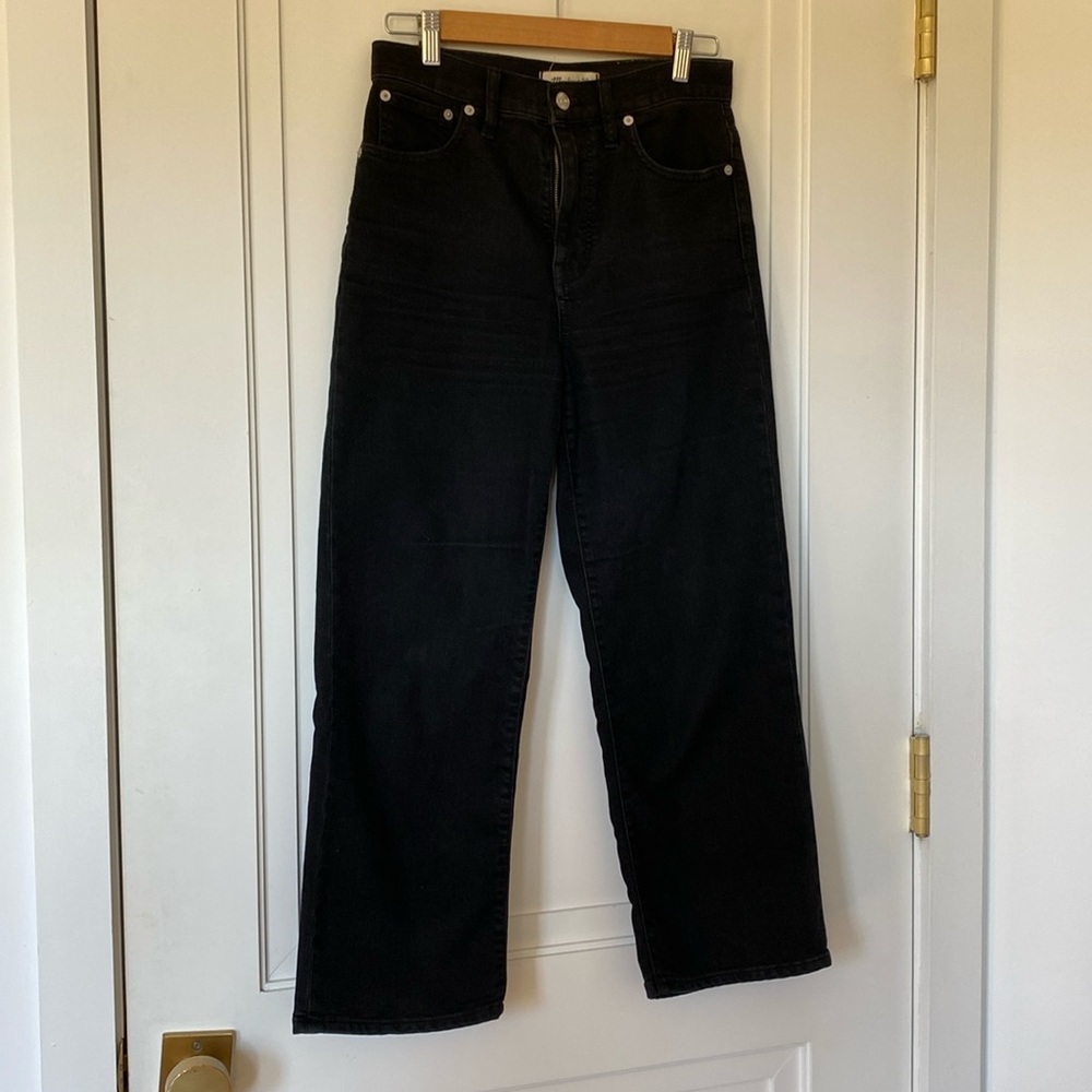 Madewell slim wide leg crop pants